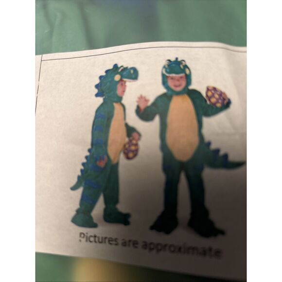 Child DINOSAUR w/ DINO EGG Halloween Costume (Sz S/5-7 years) - Picture 1 of 2